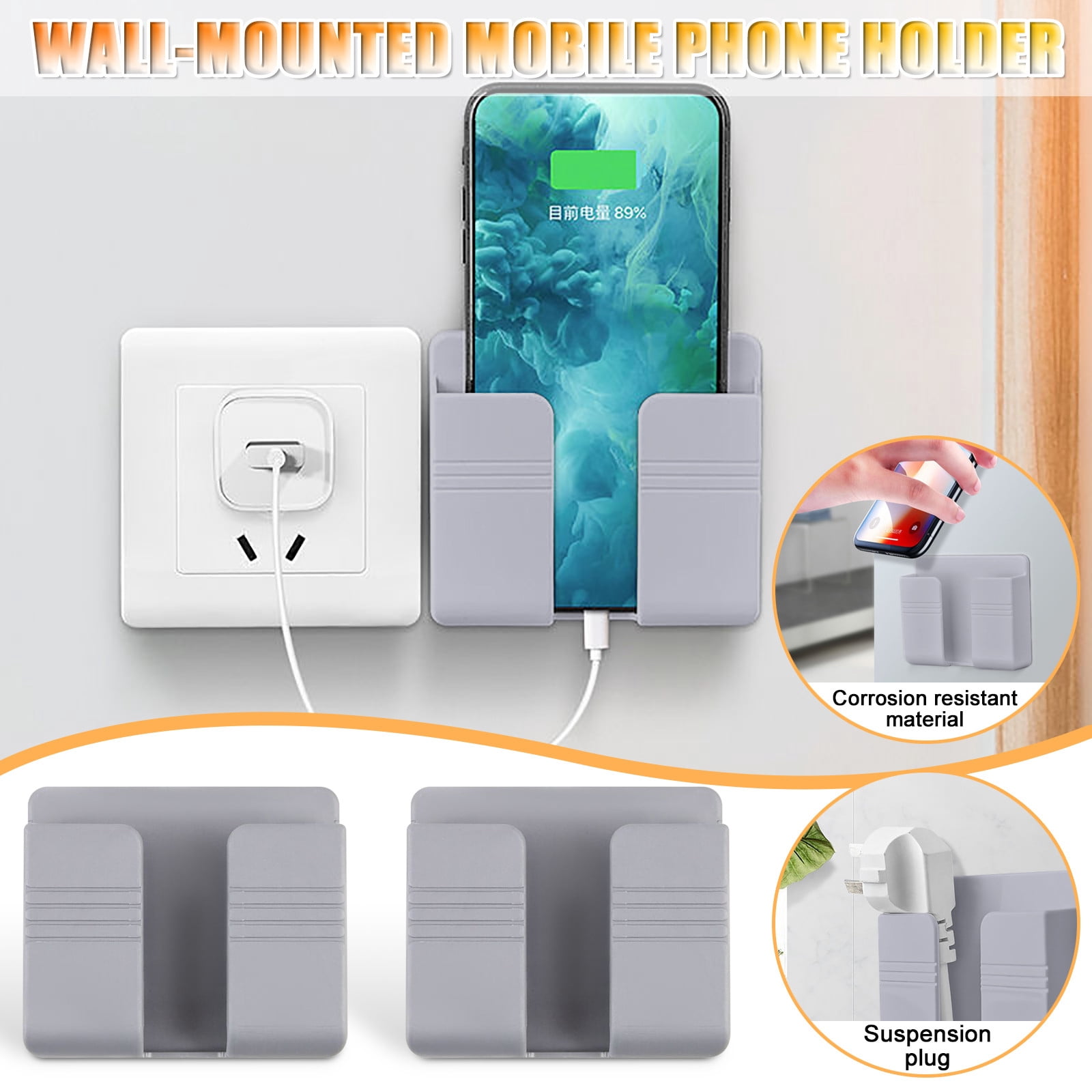 Punch- Wall Charging Base Bracket Bedside Fixed And Sticky Mobile Phone Rack Fantik Screwdriver Power Screwdriver Cordless Rechargeable Rechargeable Drill