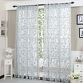 thumbnail image 4 of Kadlawus Sheer Curtain, Flower Pattern Voile Curtain, Light Filtering Window Curtain, Modern Sheer Drape for Living Room, Decorative Curtain for Bedroom, 4 of 8