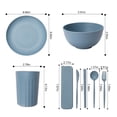 thumbnail image 4 of SASHENHG Whea-t Straw Dinnerware Sets For 4 (32pcs) ,Whea-t Straw Dinnerware Sets, Microwave Dishwasher Safe Tableware Bowls, Cups,Plates Set Reusable Dinner, 4 of 9