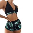 thumbnail image 1 of Sexy Bathing Suits for Women Womens Solid Bikini Strap Bikini Deep V Sexy Split Swimsuit Set Three-Piece Swimming Suit Womens Bikini Bathing Suits Bathing Suits Women Bikini, 1 of 5