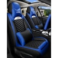 thumbnail image 2 of Maidao Car Seat Covers Full Set for Jeep for Commander 2005-2010 5 Seats Compatible Airbag Waterproof Premium Leather Front and Back Seat Protectors with Pillows with Pillows Blue, 2 of 7