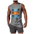 thumbnail image 2 of JDQJBZ Mens Sleeveless Undershirts Summer Solid Color Knit Crew Neck Sleeveless Tops Stretchy, 2 of 5