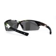 thumbnail image 2 of Mens Xloop Hunters Camo Half Rim Plastic Sunglasses Brown Green Silver Mirror, 2 of 4