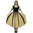thumbnail image 2 of Bimba Classic Chic Designer Dress Long Georgette Kurta Flaired Zig-Zag Party Wear Kurti, 2 of 8