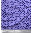 thumbnail image 1 of Soimoi Purple Velvet Fabric Deodar Cedar Tree Print Sewing Fabric Yard 58 Inch Wide, 1 of 5