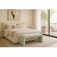 thumbnail image 2 of Meridian Furniture Arc Mint Vegan Leather Bench, 2 of 6