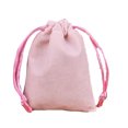 thumbnail image 1 of Jewellery Pouch Small Drawstring Bags Bracelet Packaging Display Goodies Presents Mobile Phone Storage Gifts Solid Pouches Pink-15*20, 1 of 7