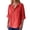 Rouge, variante sur GPOECD Chemises pour Femmes Grande Taille Col en V Boutonné Blouse à Manches Courtes Décontractée Coupe Ample Haut Confortable pour Femmes Hauts Décontractés pour Femmes Kaki,G