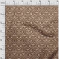 thumbnail image 3 of oneOone Viscose Chiffon Brown Fabric Asian Block Craft Projects Decor Fabric Printed By The Yard 42 Inch Wide, 3 of 4