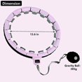 thumbnail image 3 of Weighted Hoola Fitness Hoop Non-Falling Smart Abdomen Fitness Exercise Hoop, 3 of 8