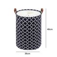 thumbnail image 2 of Toy Organizer Basket Space-saving Wear-resistant Useful Rhombus Pattern Toy Quilts Clothes Storage Basket, 2 of 5