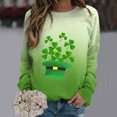 thumbnail image 2 of QIPOPIQ Chandails à Manches Longues pour Femmes T-Shirts de la Saint-Patrick Chandail Shamrock T-Shirt Vert Hauts T-Shirts de la Saint-Patrick Tuniques à Col Rond pour Dames T-Shirts de Fête T-Shirts Graphiques Aubaines, 2 of 4