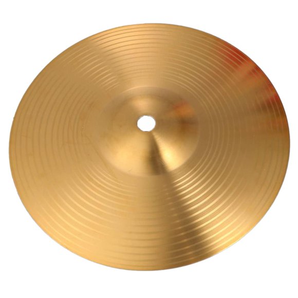 Maytalsory Cymbale Crash Débutant Tambour en Laiton Soigneusement Poli Joueurs Tambour de Percussion Cymbales 16 Pouces