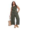 thumbnail image 2 of Lane Bryant Women's Plus Wide Leg Jumpsuit, 2 of 6
