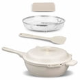 thumbnail image 2 of Granitestone ZUKA Cream 6 Piece Nonstick Ceramic Oven Safe Dishwasher Safe All In One Pan Set, 2 of 11