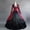 Red, variant on Gspmoly Dresses for Women Plus Size, Fashion Women Plus Size Vintage Gothic Court Collar Patchwork Bow Dress Wedding Dresses for Women Deals