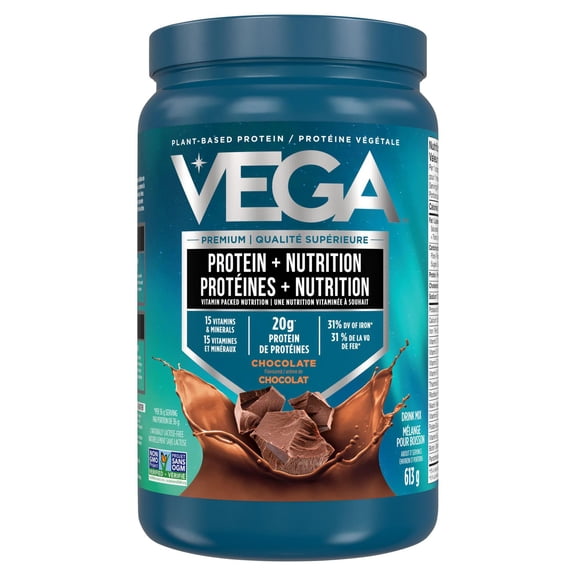 Vega Protéines + Nutrition CA – Chocolat (613 g)