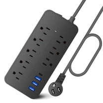 Bande D'alimentation Voyage NTONPOWER – 3 Prises + 3 USB (1 USB-C), Blanc, Homologué Croisière