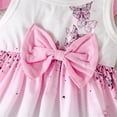 thumbnail image 4 of Hiiyo Robe Sans Manches à Imprimé Papillon avec Nœud pour Bébés Filles et Ensemble Manteau à Manches Longues, Tailles 6-9 m, 4 of 6