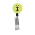 thumbnail image 1 of Carolines Treasures BB1307BR Enrouleur d'Insigne Rétractable Doberman à Damier Vert Lime, 1 of 2