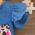 thumbnail image 3 of PatPat Robe à Manches Courtes à Volants pour Bébé Fille avec Imprimé de Chat Mignon, 3 of 5