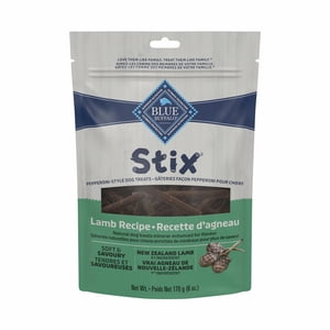 Blue Buffalo Stix Natural Soft-Moist Dog Treats, Lamb Recipe 6-oz Bag