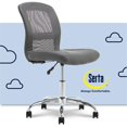 thumbnail image 1 of Serta Chaise de Bureau en Similicuir Gris at Home Essentials, 1 of 11