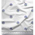 thumbnail image 1 of Soimoi Feuilles de Tissu de Crêpe de Polyester & Tissu Imprimé Floral 1 Yard 42 Inch Wide, 1 of 3