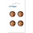 thumbnail image 2 of LA VOGUE Shank Button - 15 mm (0.59 in), Brown, 2 of 6