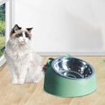 thumbnail image 4 of lionlar Bol pour Chat et Chien Surélevé Incliné Antidérapant Conteneur pour Chien Vert, 4 of 5