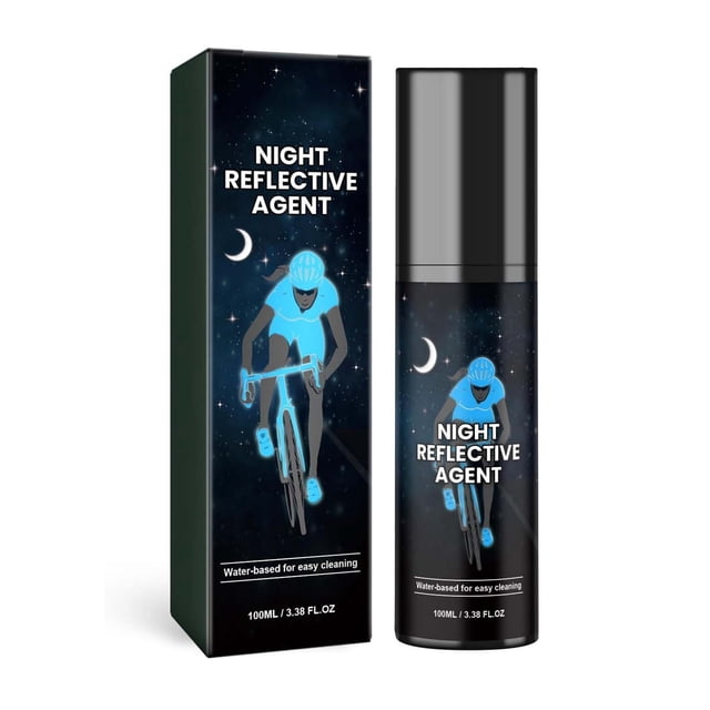Fridja Night Reflective Spray Paint (100ML) Outdoor Reflective Marking Night Riding Bike Reflective Equipment, Decorative Blue Bright at Night for Clothes, Skateboards, Bicycle (Blue)