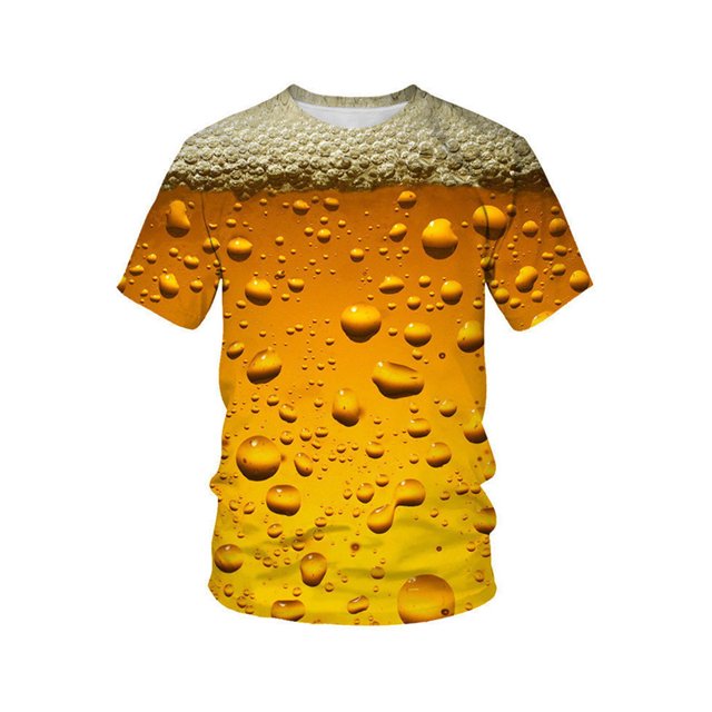 Innerwin Oktoberfest T-Shirt Col Rond Tee-Shirt de Vacances Manches Courtes Ample Été Tops Style-E 2XL