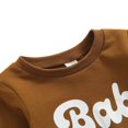 thumbnail image 4 of Kids Pullover Letter Print  Neck Long Sleeve Tops Blouse, 4 of 7