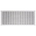thumbnail image 2 of Grille à Retour d'Air 12′′x30′′ avec Trous et Vis, Plaque Frontale Format 13-1/2′′x26 Couvercle Décoratif pour Conduit de CVC, Évent en Fonte Enduit de Poudre Repeintable pour Murs, Plafonds, Planchers – Motif Champignon Tudor VR100, 2 of 7