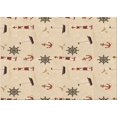 thumbnail image 1 of Ahgly Company Machine Washable Indoor Rectangle Transitional Peru Brown Area Rugs, 2' x 5', 1 of 7