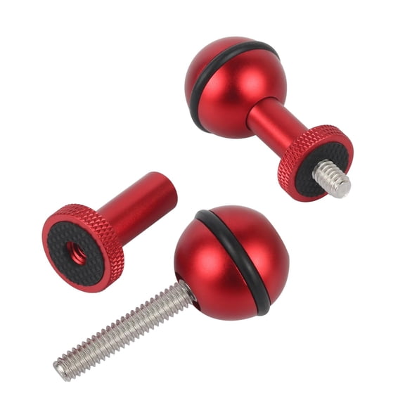 Milaget 1inch Ball Head Adapter Camera Screw Mount Adapter for Fill Light Bracket 1 4 0.25inch Adapter Red