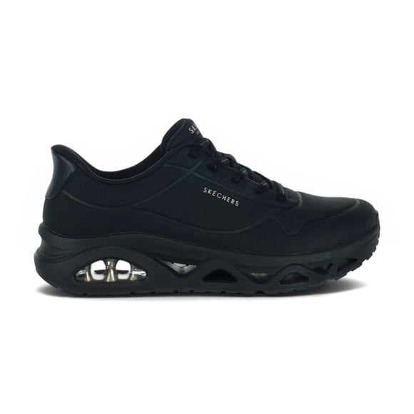 Skechers Chaussures à Enfiler pour Femmes : Espadrilles UNO Glide-Step Noires 190113.BBK<span> - </span>7,5 (Femmes)