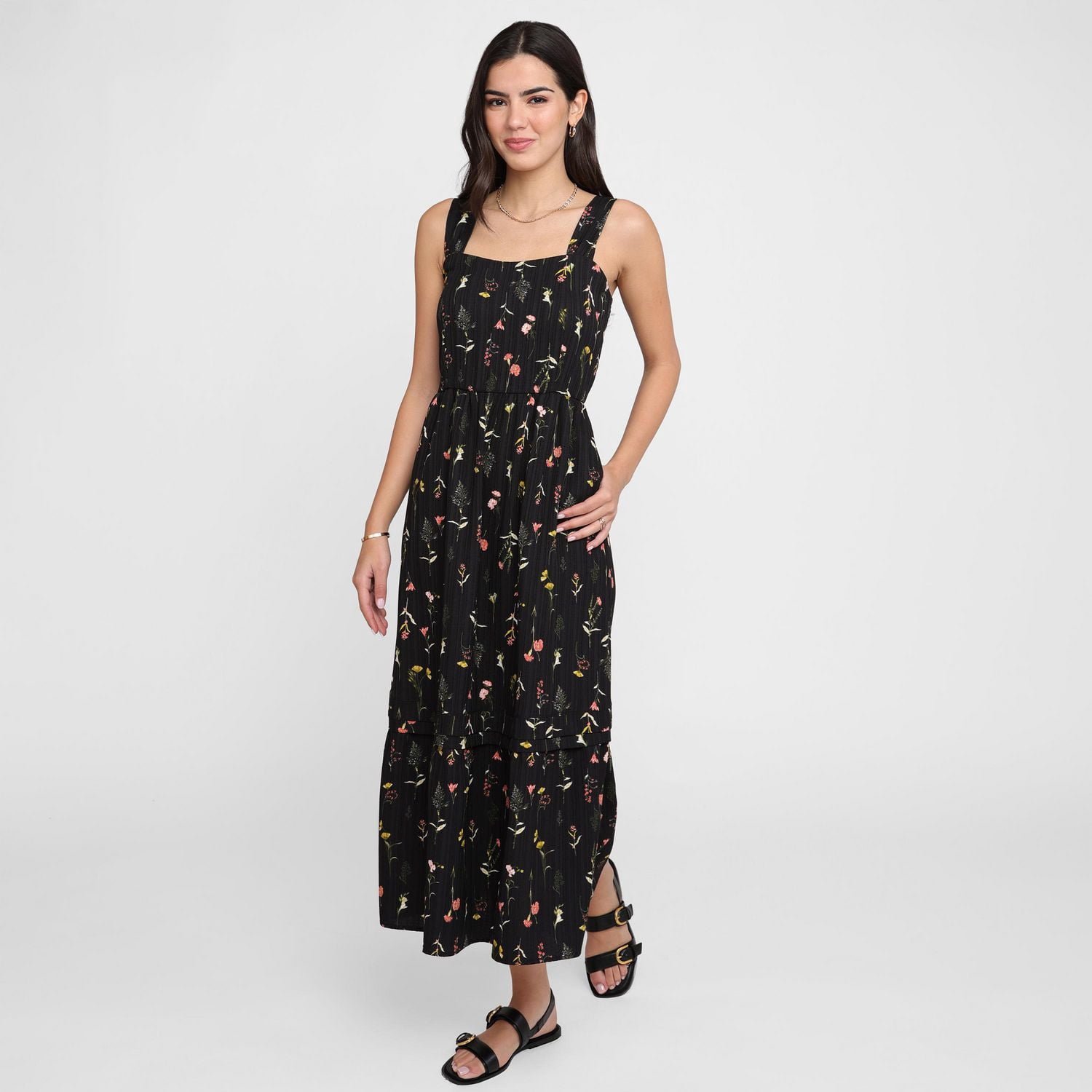 Devoted, Square Neck Maxi Dress, Sizes XS-XL