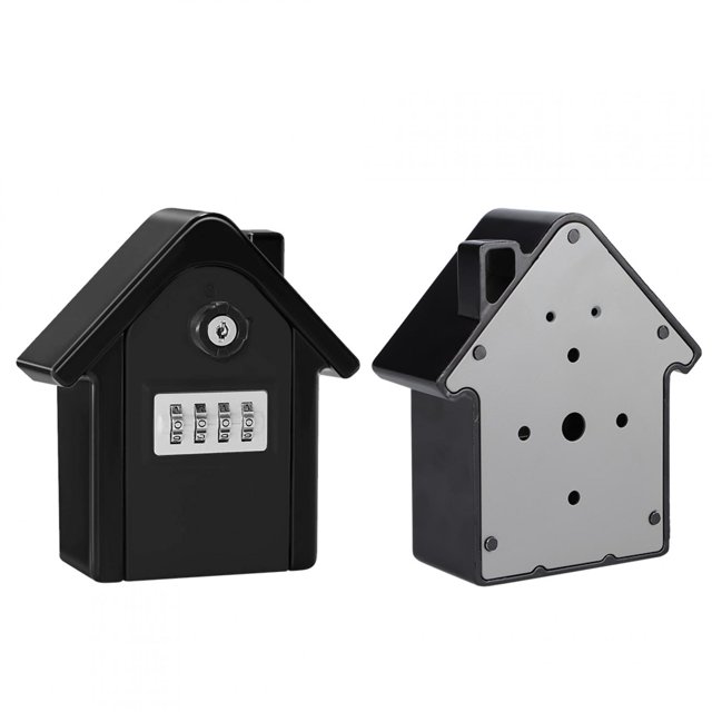 Key Lock Box, Key Box, Wall-Hanging Wear-resistant For Home Office Black