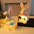 thumbnail image 3 of facefd Cute Rabbit Figurine Decorative Ornament Art for Anniversary Office Decor Female, 3 of 9