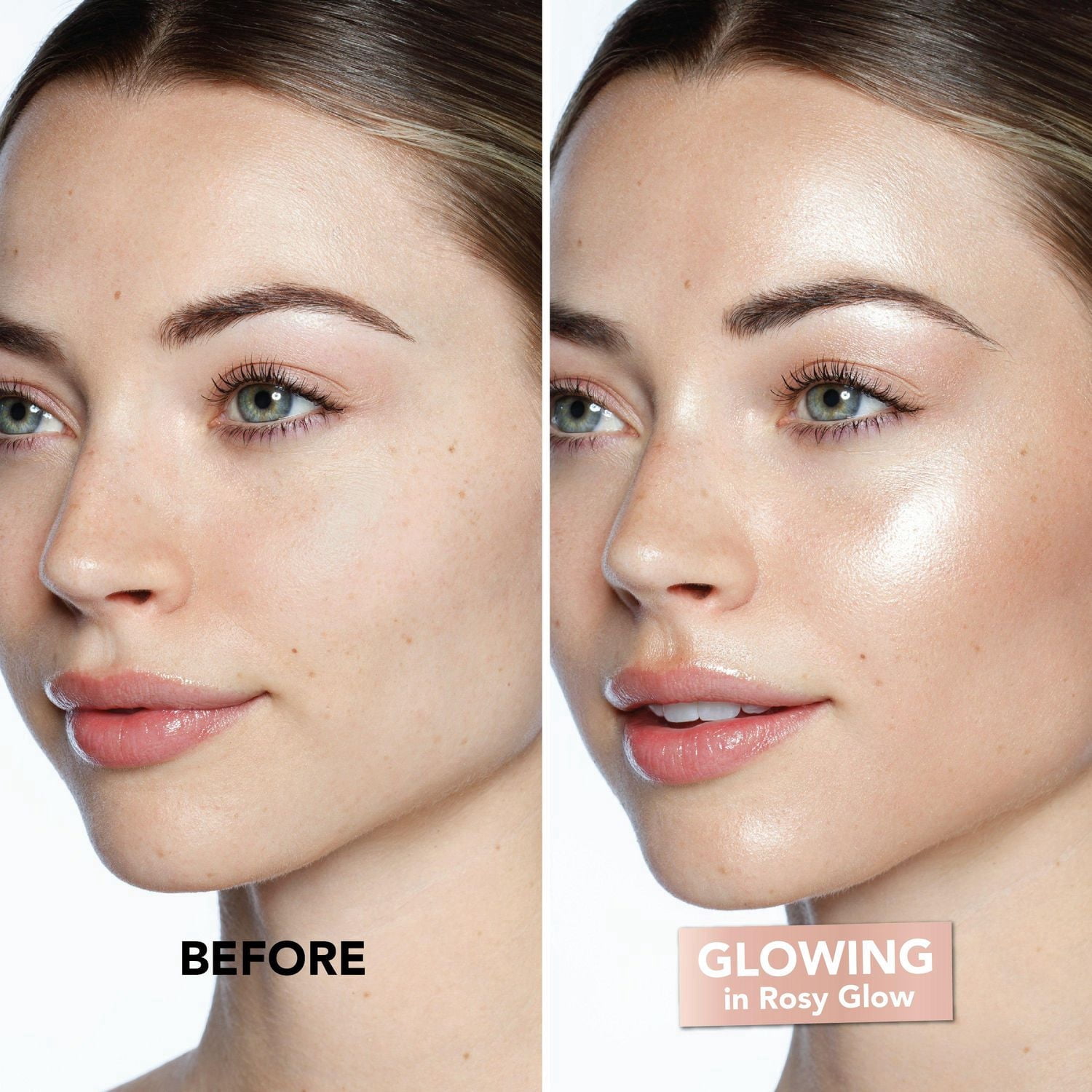 Hard Candy Just Glow Enlumineur pour le Visage – Couleur Transparente, Vitamine C & Niacinamide, Tous les Teints