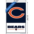 thumbnail image 2 of NFL Chicago Bears - Logo 21 Wall Poster, 22.375" x 34" Framed, 2 of 4