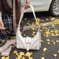 thumbnail image 4 of Y2k Studded Purse Small Shoulder Bag Leather Hobo Bag Punk Crossbody Handbag Purse, 4 of 24