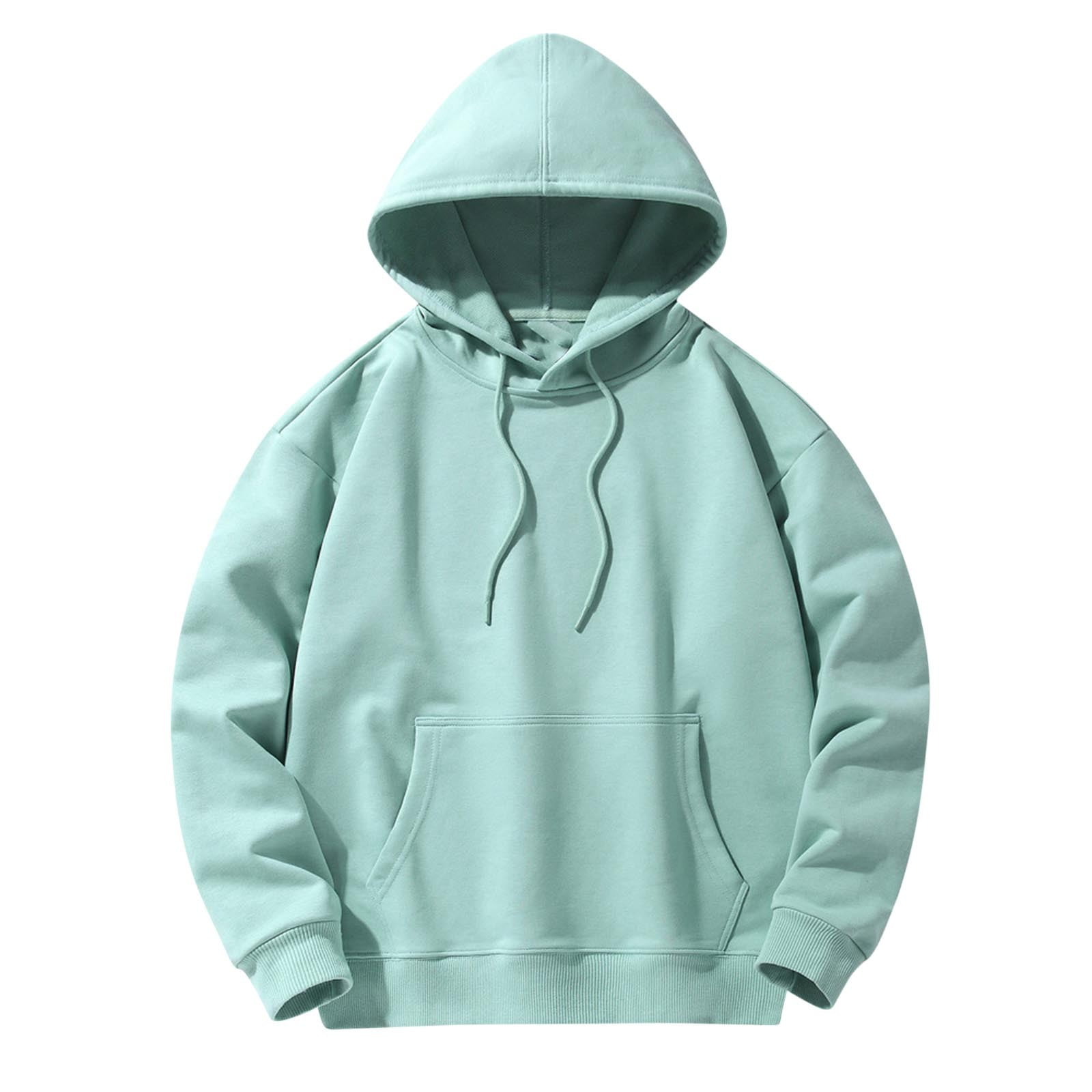Sweat à Capuche Zippé Homme – Manches Longues, Uni, épais, Poche Kangourou – Automne/hiver, Confort Et Chaleur