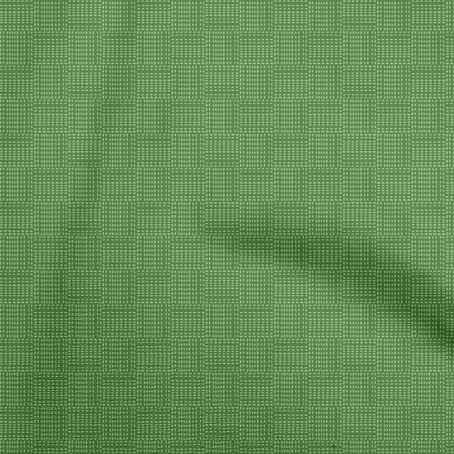 oneOone Viscose Chiffon Green Fabric Geometric Sewing Material Print Fabric By The Yard 42 Inch Wide