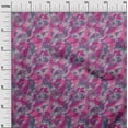 thumbnail image 3 of oneOone Georgette Viscose Pink Fabric Abstract Dress Material Fabric Print Fabric By The Yard 42 Inch Wide, 3 of 4