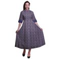 thumbnail image 1 of Bimba Check Ladies Button Down Print Dress A-Line Cocktail Party Shirt Dress-Small, 1 of 5