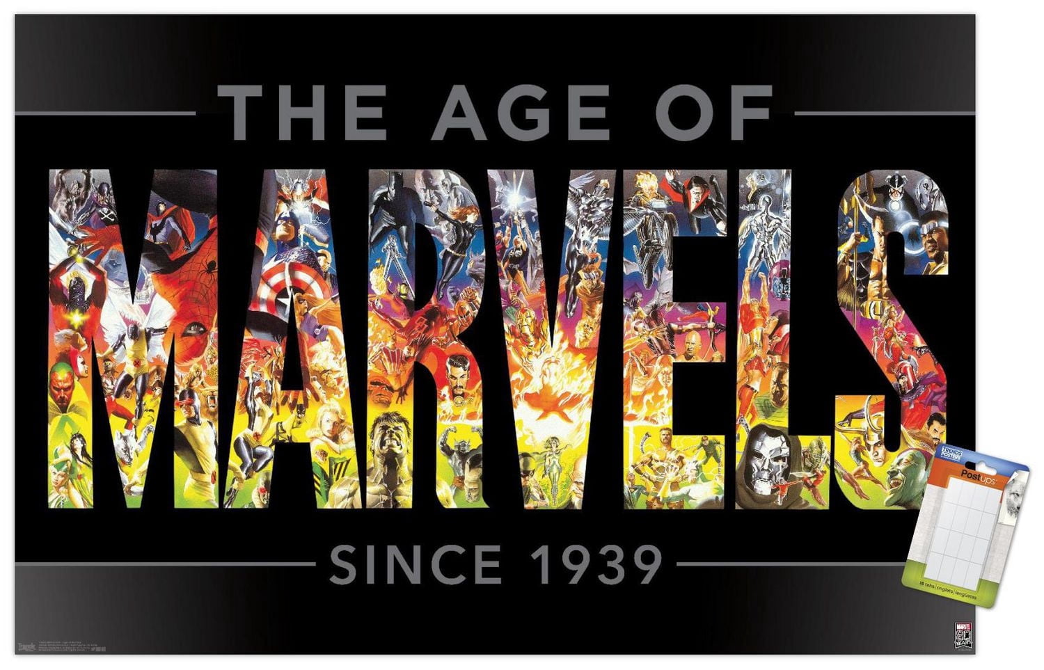 Marvel Comics - Marvel 80th Anniversary - Age of Marvels Wall Poster, 22.375" x 34"