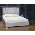 thumbnail image 1 of Lit rembourré K-Living Ralf Queen Size en microsuède, 1 of 2