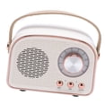 thumbnail image 1 of Haut-parleur Rétro BT, Petit Portable à Main Vintage Décor pour Maison Extérieur DW21, 500mAh, 1 of 7